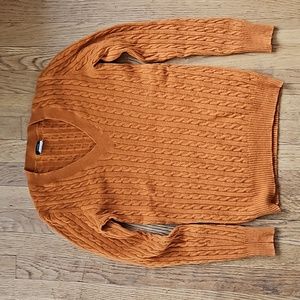 J. Crew orange wool and cashmere sweater S